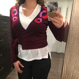 DVF wrap sweater